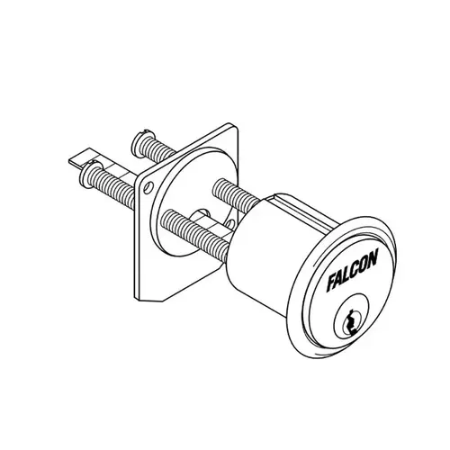 Falcon 951 G 629 Lock Rim Cylinder Bright Stainless Steel