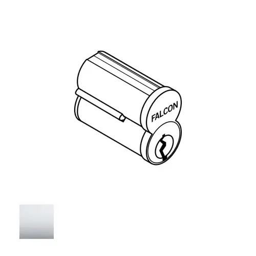 Falcon C647 TB 626 7 Pin TB Keyway Uncombinated Small Format Interchangeable Core Satin Chrome Finish