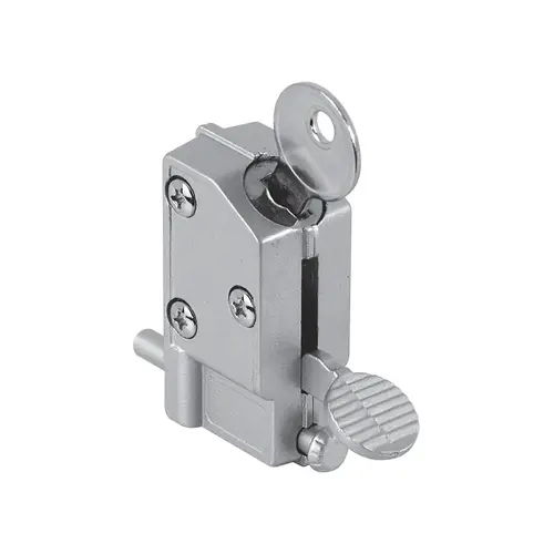 FHC U9882 Diecast - Aluminum - Keyed Step-On - Sliding Patio Door Lock (Single Pack)