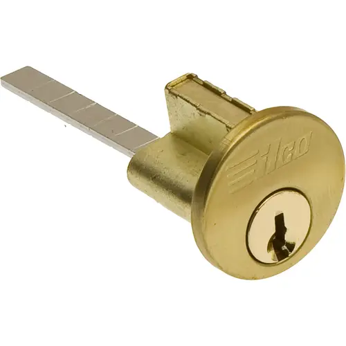 Kaba Ilco 605KW-04-51-X 605KW-04-51 Rim Cylinder Rekeyable KW Keyway KD - Satin Brass