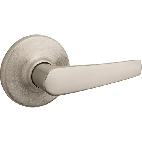 Kwikset 200DL 15 6AL RCS V1 Delta Passage Lever, 6-Way Adjustable Latch 2-3/8"-2-3/4" Backset, Grade 3, 619/US15 Satin Nickel