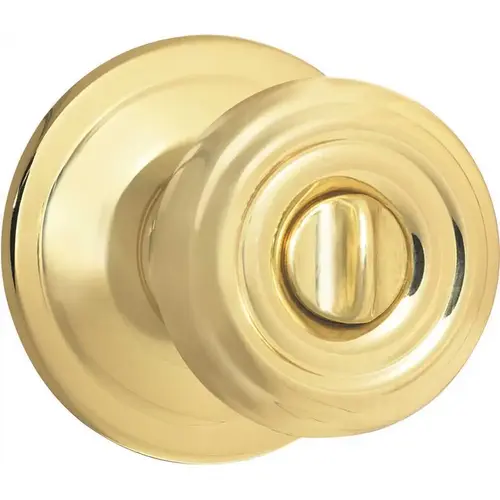 Kwikset 730CN 3 6AL RCS Cameron Privacy Knob Polished Brass
