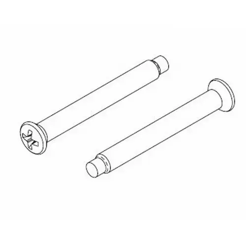 Kwikset 81835-26 KSP and MSP Knobs and Levers Machine Screws Bright Chrome Finish