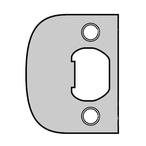 Kwikset 83437-26 Square Corner Full Lip Strike Bright Chrome Finish