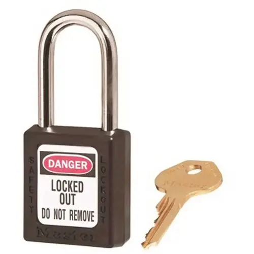Master Lock 410BLK Black Safety Lockout Padlock