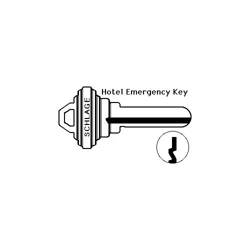 Schlage Commercial 35-102 C Standard Bow Emergency Key Blank