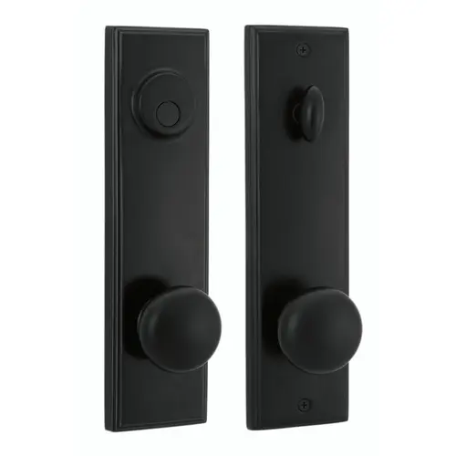 Weslock L6675I2I20020  Left Hand Atteberry 6675 Dummy Lockset with Impresa Knob Black Finish