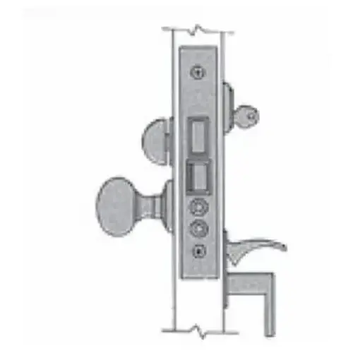 Baldwin 6021003R Estate Mortise Lock Body With Strike Polished Brass