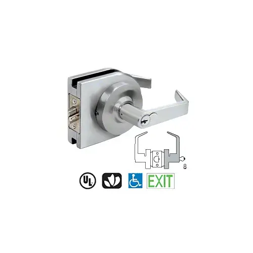 CRL LH72SA Satin Anodized Grade 1 Lever Lock Housing - 7-Pin SFIC Storeroom
