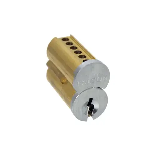Falcon C646 G 626 6 Pin G Keyway Uncombinated Small Format Interchangeable Core Satin Chrome Finish