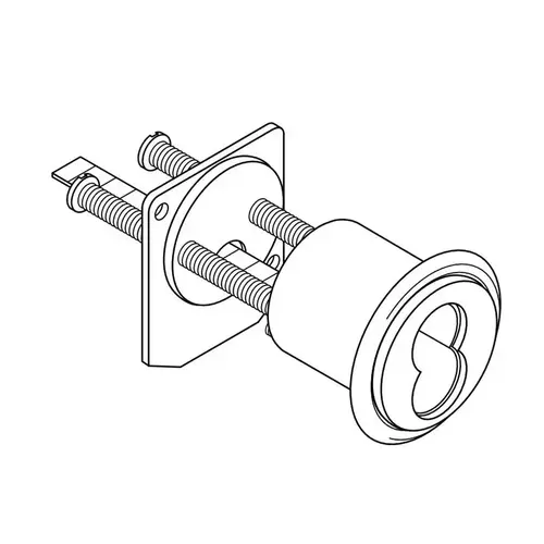 Falcon C953 605 Rim Cylinder Housing, Bright Polished Brass