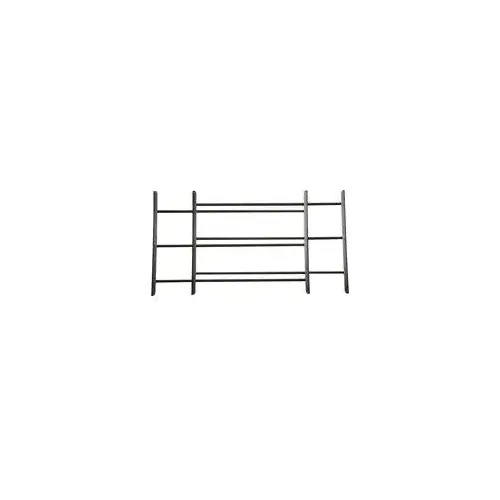 John Sterling 1123-DB 1120 Series Window Guard, 23 to 42 in W, 15 in H, Steel, Dark Black, 3/8 in Bar, 3-Bar