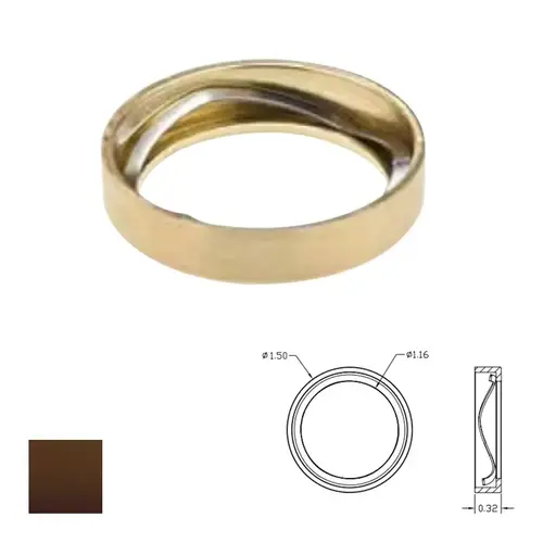 Kaba Ilco 861V-10B-10 Cylinder Parts and Accessories Dark Oxidized Satin Bronze Oil Rubbed