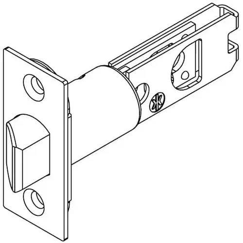 Kwikset 84296-26D 2-3/8" UL Square Corner Springlatch Satin Chrome Finish