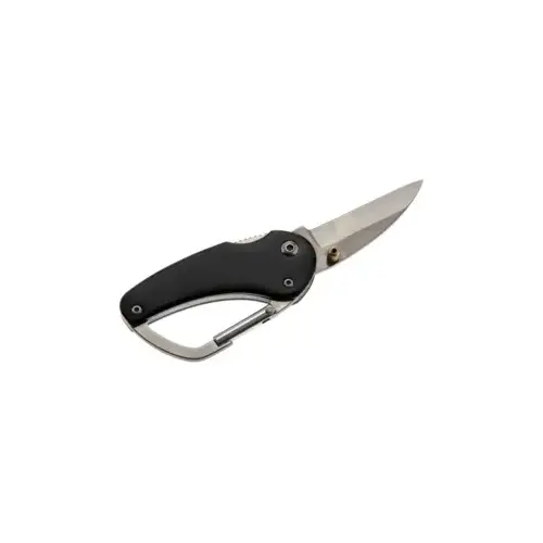 LUCKY LINE U12701 Utilicarry Carabiner Knife Black
