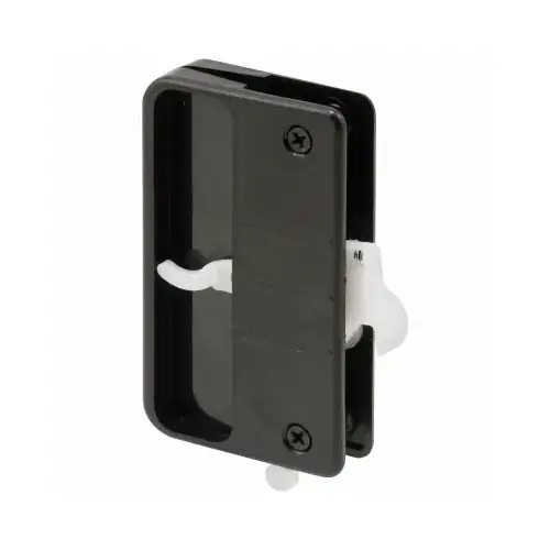 Prime-Line A 108 A 108 Door Handle and Latch, Plastic, 1-5/8 in Thick Door, For: 1-5/8 in Thick Screen Doors Black