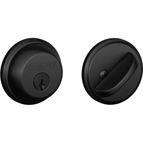 Schlage Residential B60G622 B60NG622 1-Cyl Deadbolt K4 - Matte Black