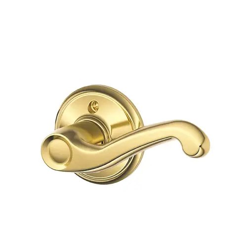 Schlage Residential F170-FLA-505-RH Schlage Residential Right Hand Flair Lever Half Dummy Lifetime Brass Finish