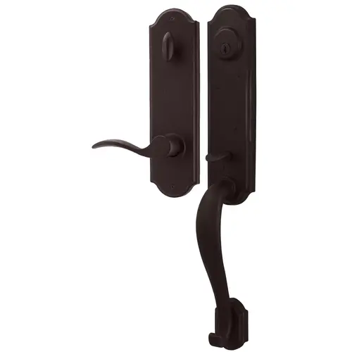 Weslock R7631-1H1SL2D  Stonebriar Single Cylinder Handle set with Right hand Carlow lever in the Oil Rubbed Bronze Finish