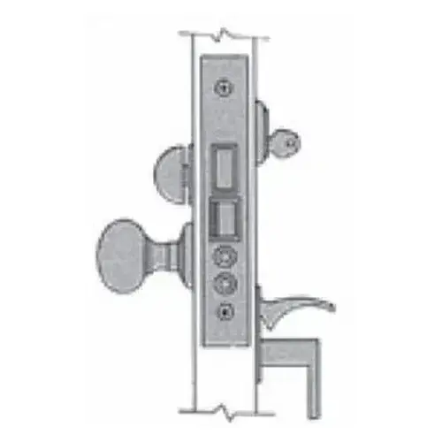 Baldwin 6021003LLS Estate Mortise Lock Body With Strike Polished Brass