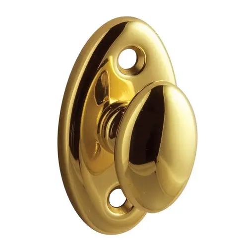 Baldwin 6751003 Estate Turn Piece w/Backplate Polished Brass