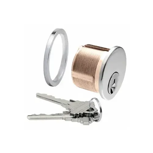 CRL DRA10KDPS Polished Stainless Mortise Keyed Different Cylinder