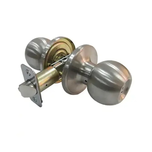 Faultless T3610B Privacy Knob Ball Satin Right Handed Satin