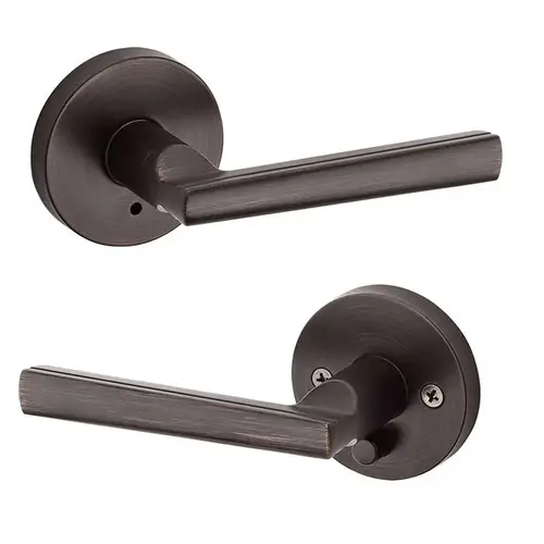 Kwikset 155MRL-RDT-11P-6AL-RCS Montreal Privacy Lever Venetian Bronze