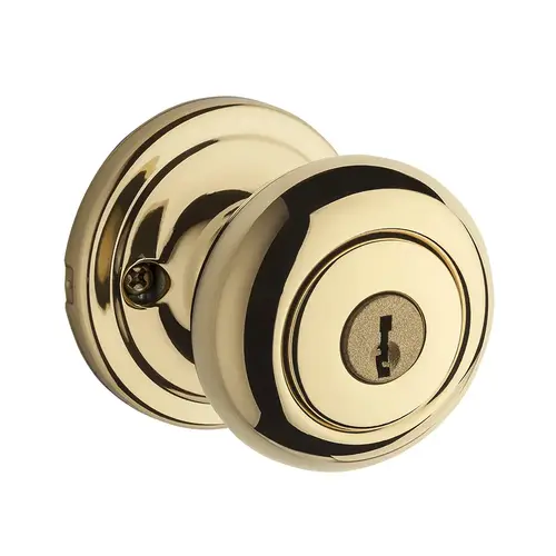 Kwikset 740H-3-6AL-RCS-GC Hancock Keyed Entry Knob Bright Polished Brass