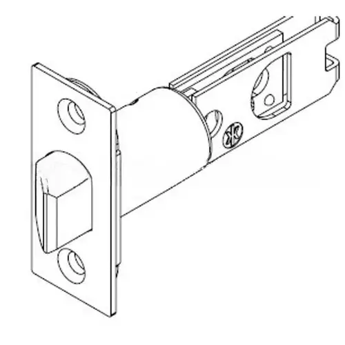 Kwikset 82728-5 2-3/8" Square Deadbolt Latch Antique Brass Finish