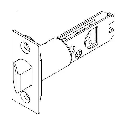 Kwikset 84296-15 Plainlatch 2-3/8"Backset UL, Satin Nickel