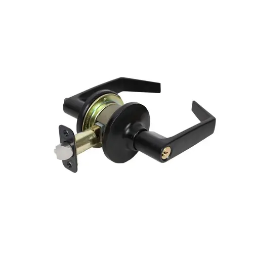 Pamex FL390B Entry Grade 2 Tubular Lockset Cambridge Lever Black Finish