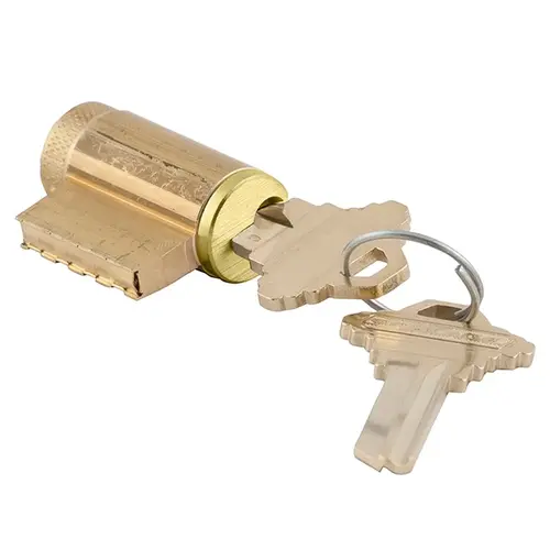Schlage 23-001 C235 606 Key-in-Knob Cylinder, 6-pin, C235 Keyway, Keyed Different, 2 Keys, Satin Brass Finish, Non-handed Satin Brass