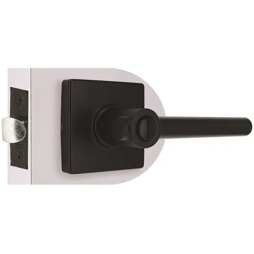 Shield Security LS2X901YA Modern Privacy Door Lever 2-3/8" and 2-3/4" Backset Grade 3 Matte Black