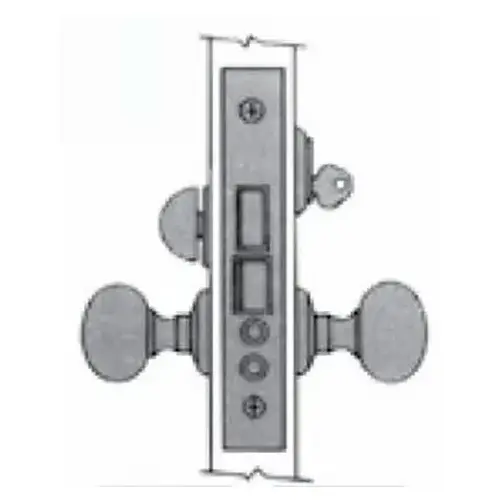 Baldwin 6301003LR Estate Mortise Lock Body With Strike