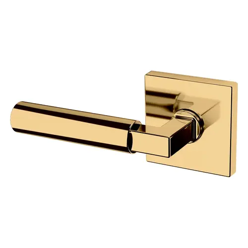 Baldwin L029003LDM Preconfigured L029 Lever with R017 Rose Left Hand Half Dummy Lock Lifetime Brass Finish - Baldwin Quickship Item *