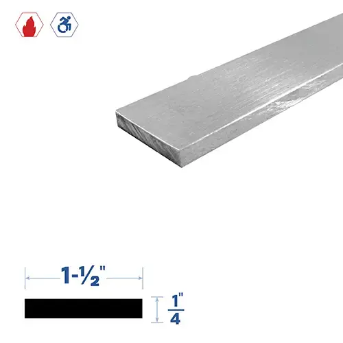 Brixwell 1412MA-24 24" 1-1/2" by 1/4" Shim Mill Aluminum2