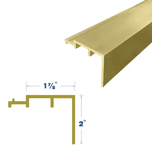 Brixwell 3701BR-POL-48 48" Bronze Edge Component (1-7/8" by 2") Architectural Bronze4