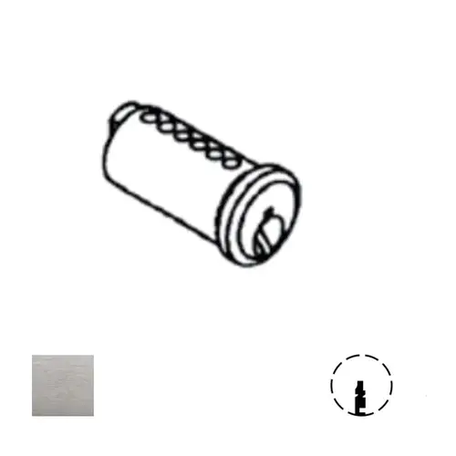 Corbin Russwin 488K98 N6 626 2000 Series Key-In-Knob Cylinder Plug Only, Satin Chrome