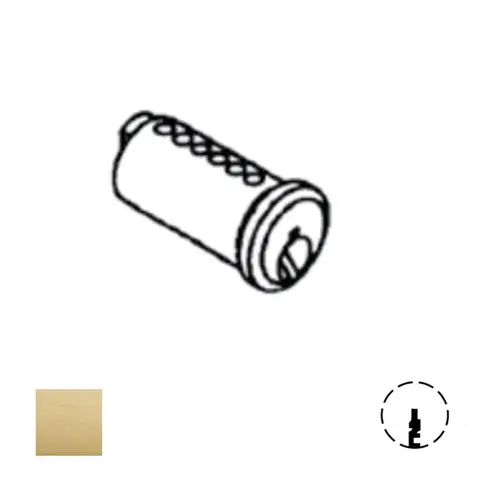 Corbin Russwin 585K24 N5 606 2000 Series Key-In-Lever Cylinder Plug Only, Satin Brass