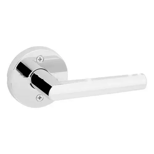 Kwikset 788MILRDT-26 Milan Lever with Round Rose Half Dummy Door Lock Bright Chrome Finish