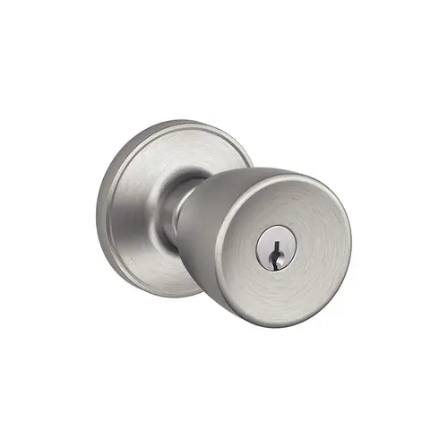 Schlage Residential J54-V-BYR-630 J54 Byron Keyed Entry Knob Lock in Vis Pack Satin Stainless Steel