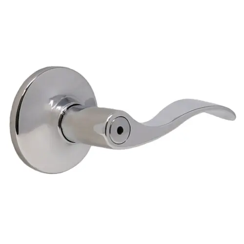 Weslock 00210X6X6FR20  New Haven Privacy Lock with Adjustable Latch and Full Lip Strike Bright Chrome Finish