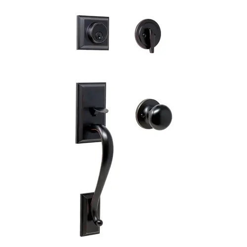 Weslock 02830-1S1FR2D  Mercy Single Cylinder Handle set with Salem Knob Oil Rubbed Bronze Finish