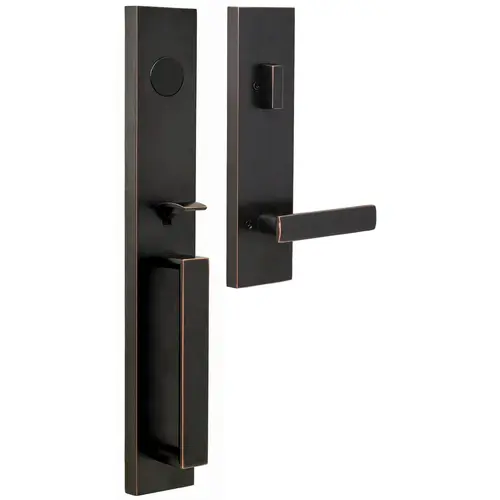 Weslock 02895-1310020  Xanthis Dummy Handle set with Utica Lever Trim Oil Rubbed Bronze Finish