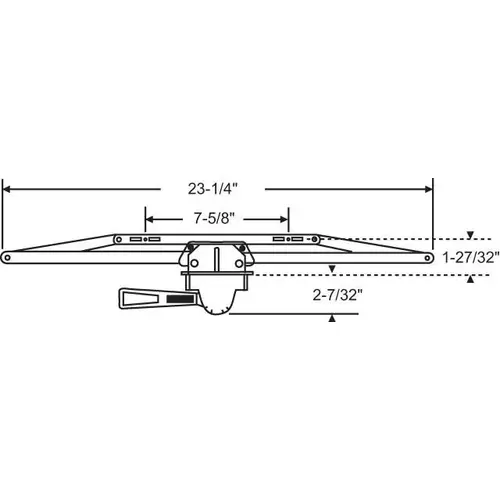 Brixwell 36-162-3 LEVER OPERATOR RH F WHT