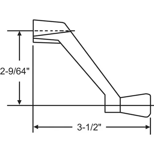 Brixwell 37-137-2 Long Crank Handle Gold