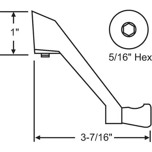 Brixwell 37-157bew CASEMENT CRANK HANDLE BLUE WHT