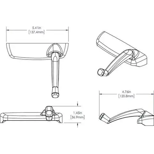 Brixwell 37-267-9 Maxim Cover And Handle Kit Beige Plastic