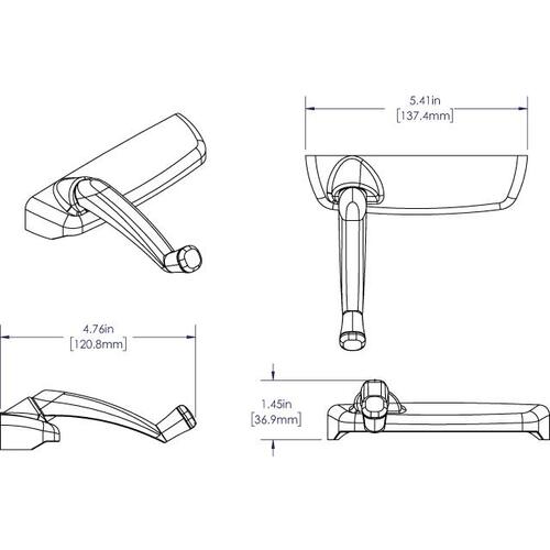 Brixwell 37-268-3 Maxim Cover And Handle Kit white Plastic for Use W/ Encore Operators